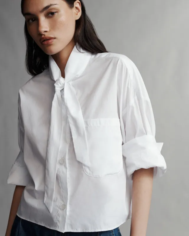 Next Ex Shirt With Tie in Superfine Cotton sold by TWP CLOTHING
