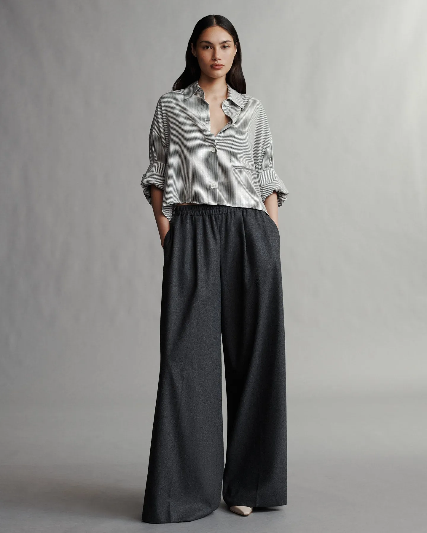 Next Ex Shirt in Silk Stripe Voile sold by TWP CLOTHING product image thumbnail 2