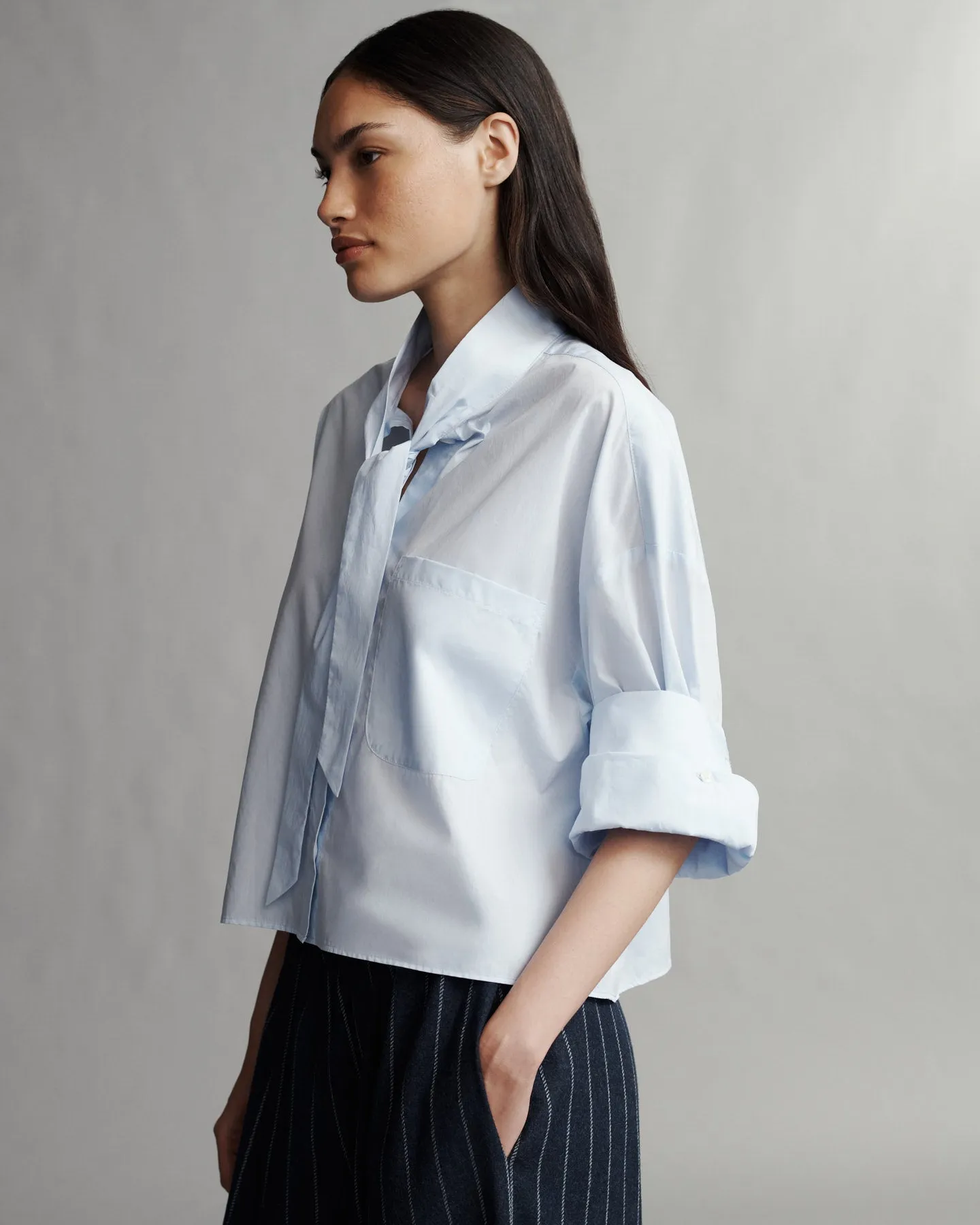 Next Ex Shirt With Tie in Superfine Cotton sold by TWP CLOTHING product image thumbnail 3