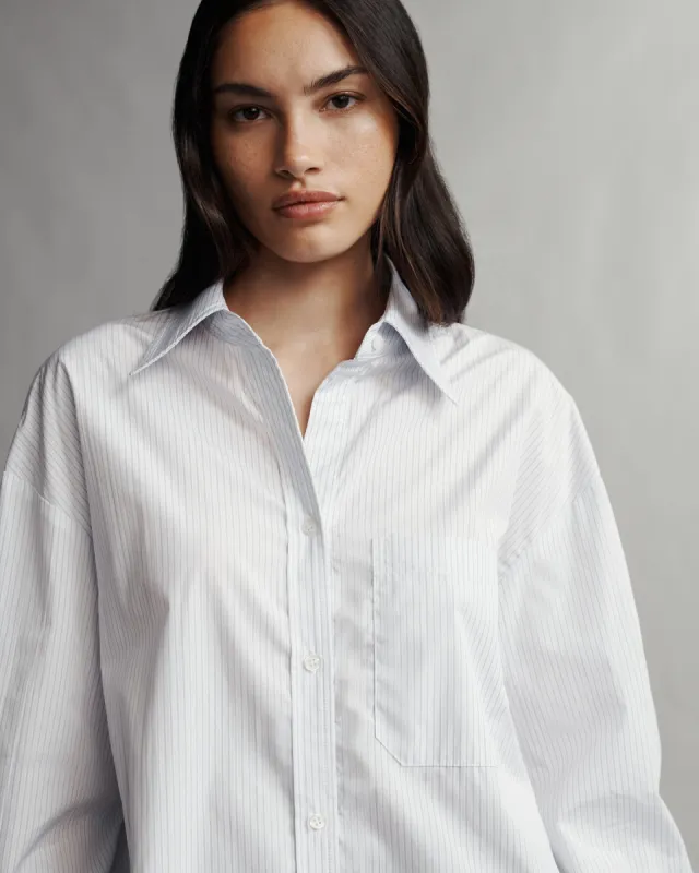 Big Joe Shirt in Strange Stripe sold by TWP CLOTHING