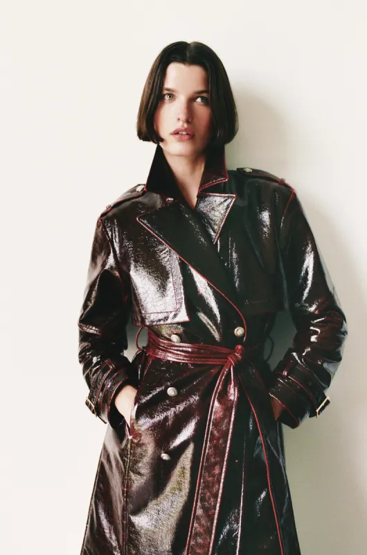 Foreign Affair Jacket in Lacquered Wool sold by TWP CLOTHING