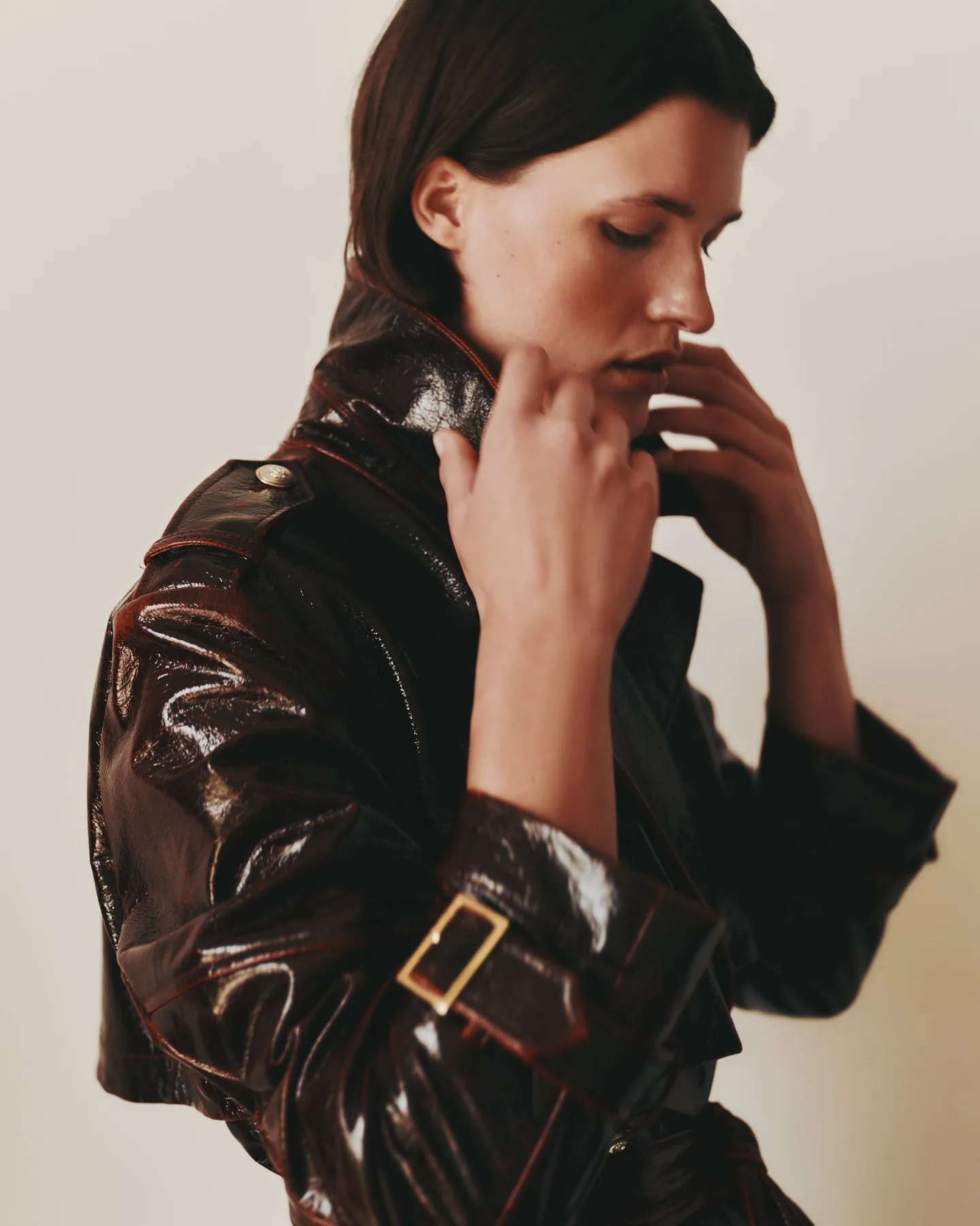 Foreign Affair Jacket in Lacquered Wool sold by TWP CLOTHING product image thumbnail 2