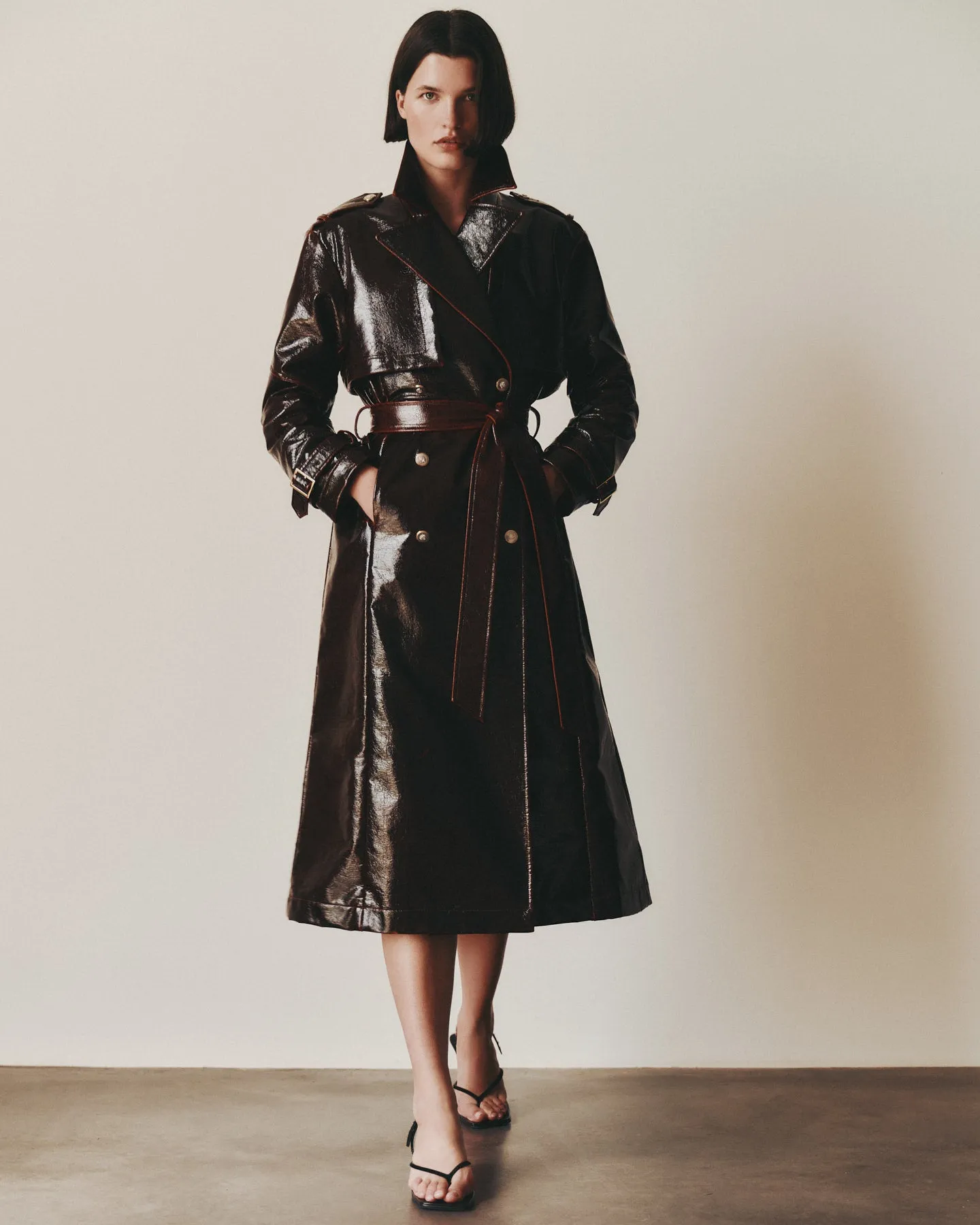 Foreign Affair Jacket in Lacquered Wool sold by TWP CLOTHING product image thumbnail 3