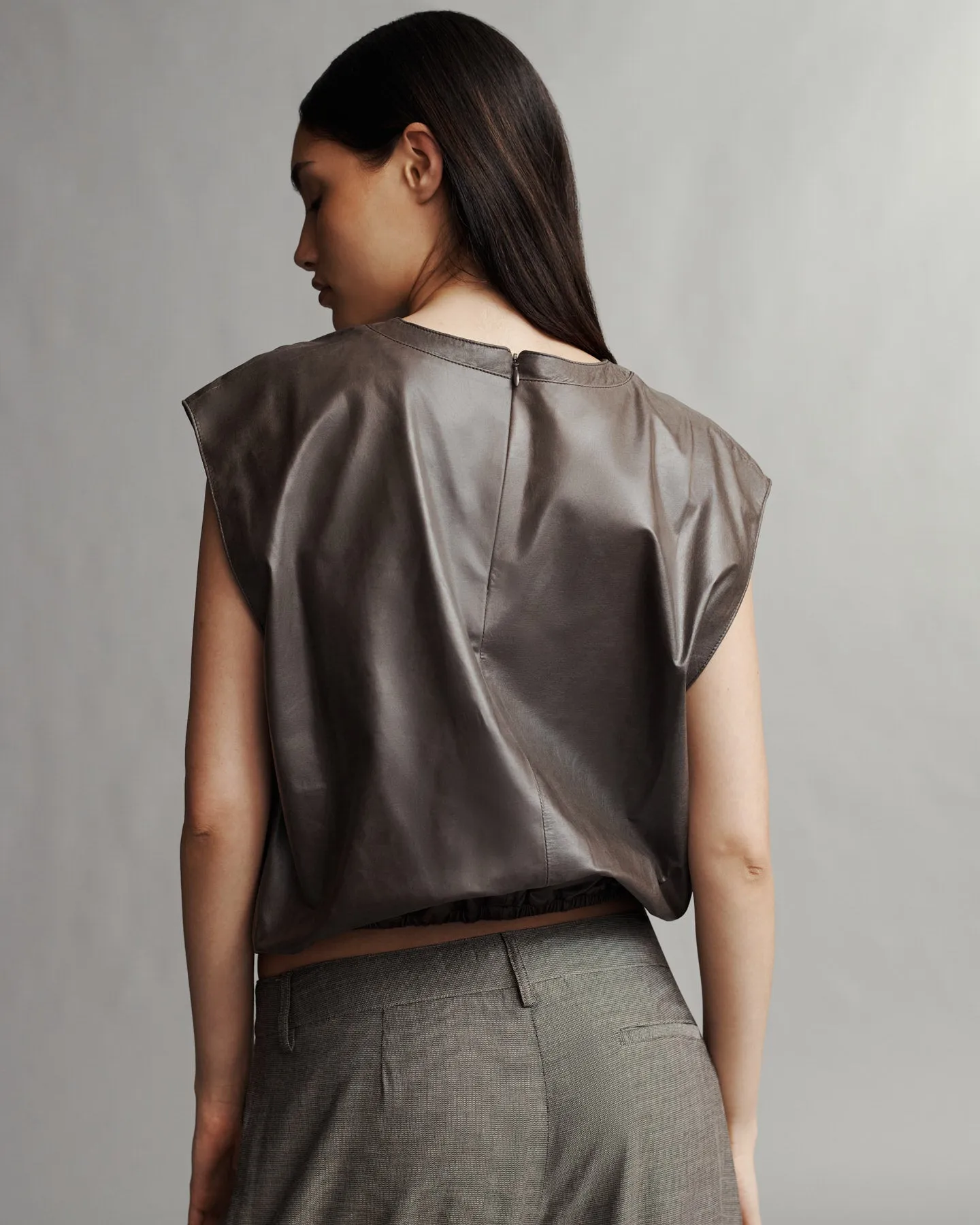 Muscle Tee in Paper Leather sold by TWP CLOTHING product image thumbnail 4