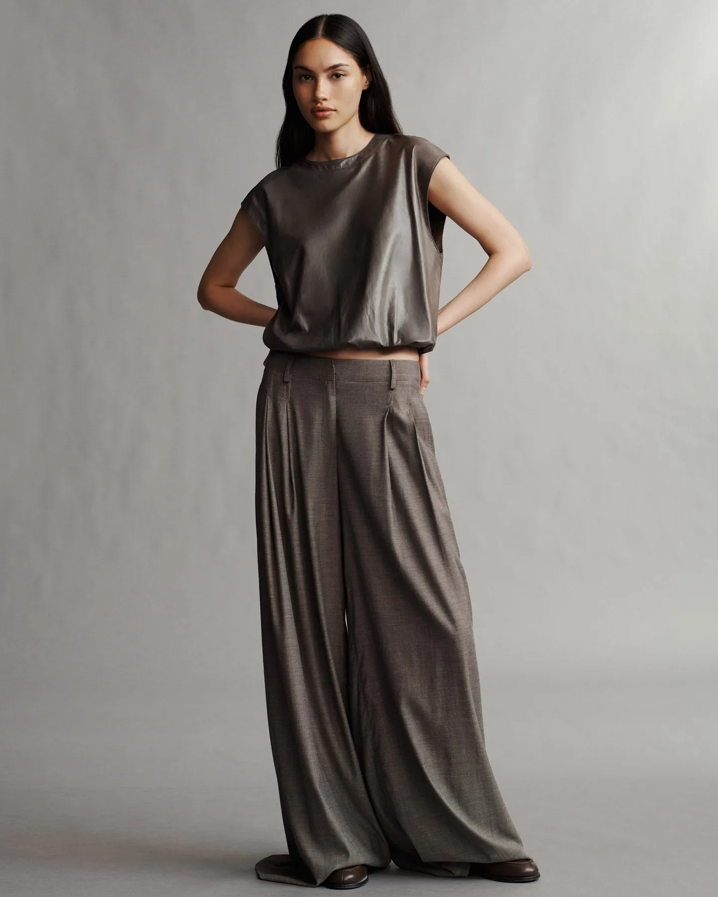 Muscle Tee in Paper Leather sold by TWP CLOTHING product image thumbnail 2