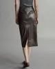 Lola Skirt in Paper Leather sold by TWP CLOTHING