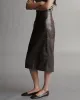 Lola Skirt in Paper Leather sold by TWP CLOTHING