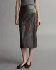 Lola Skirt in Paper Leather sold by TWP CLOTHING