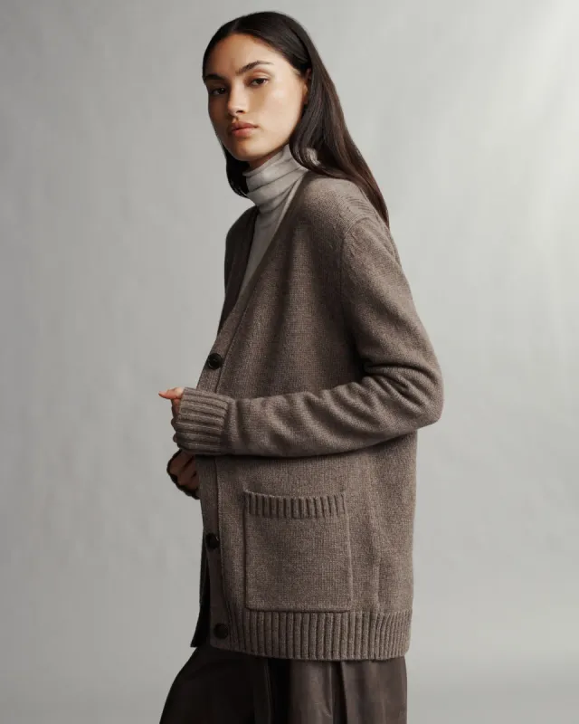 Phoebe Cardi in Cashmere sold by TWP CLOTHING