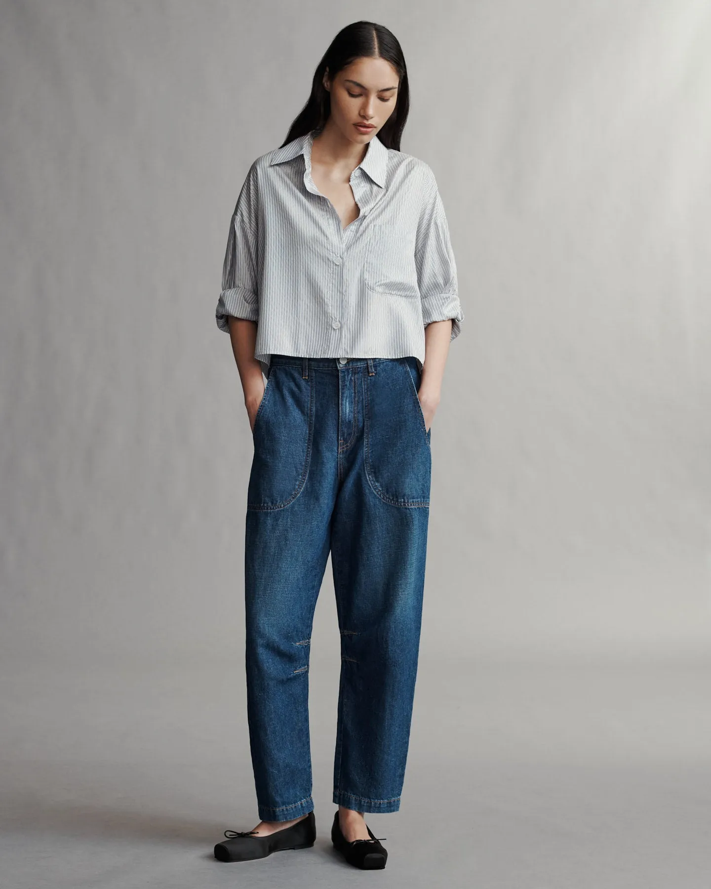 Next Ex Shirt in Silk Metallic Stripe sold by TWP CLOTHING product image thumbnail 2