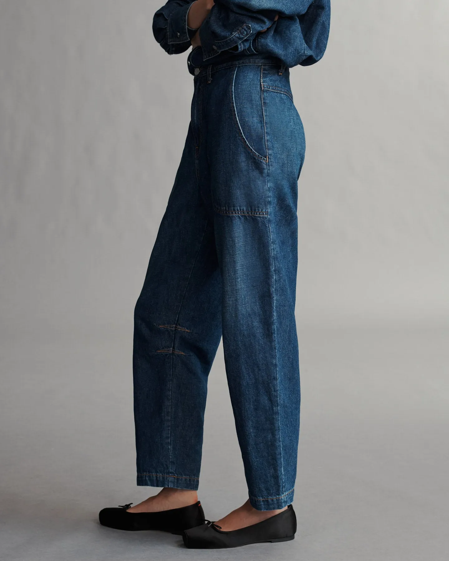 Jetties Beach Pant in Linen Cotton Denim sold by TWP CLOTHING product image thumbnail 2