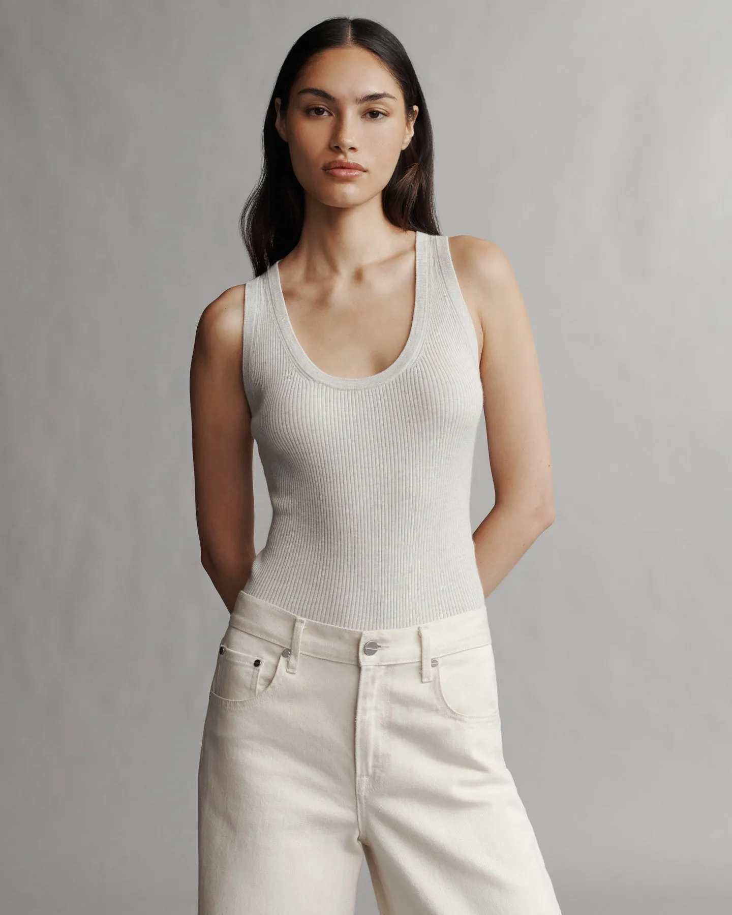 Knit Tank in Merino Wool sold by TWP CLOTHING product image thumbnail 4