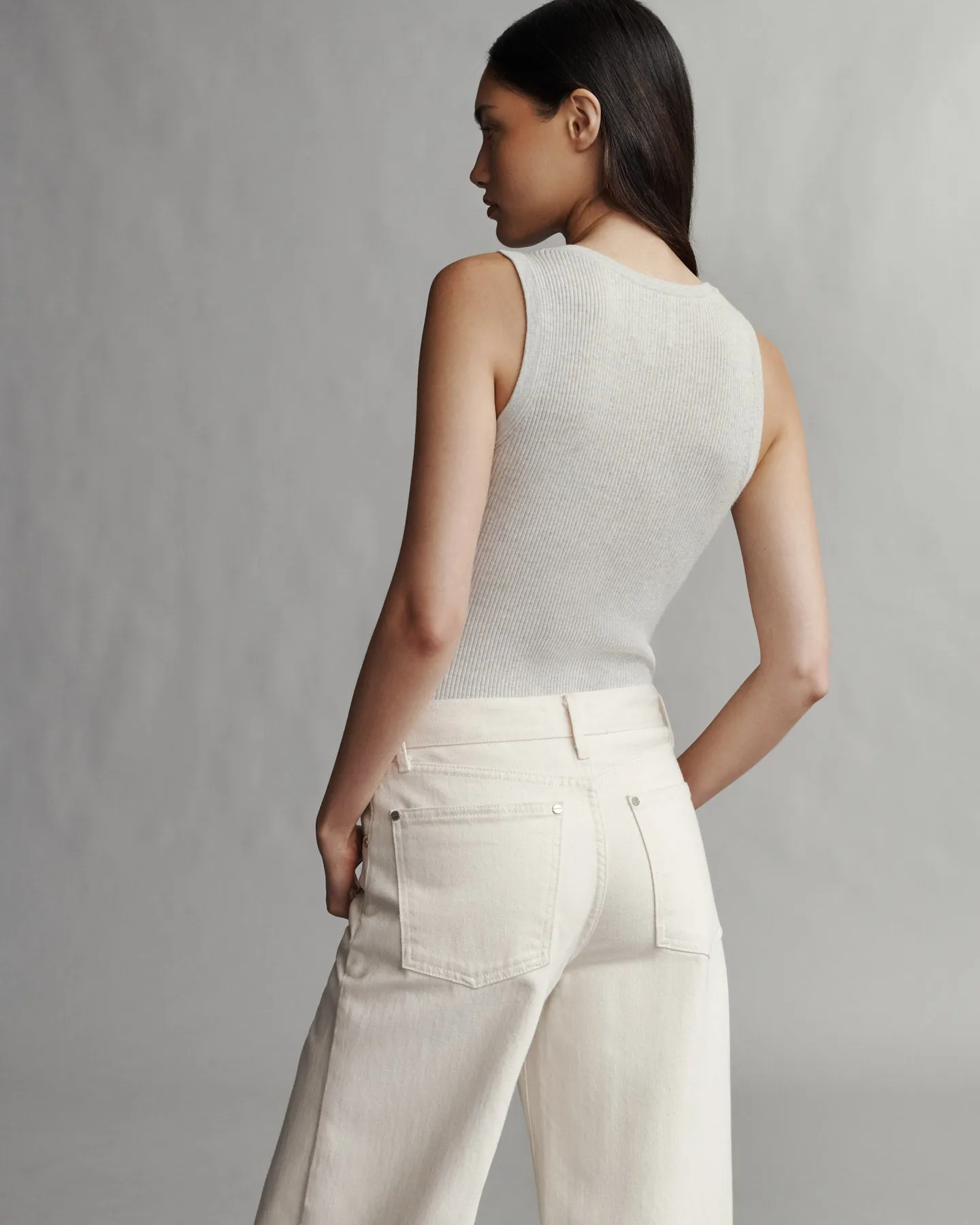 Knit Tank in Merino Wool sold by TWP CLOTHING product image thumbnail 3