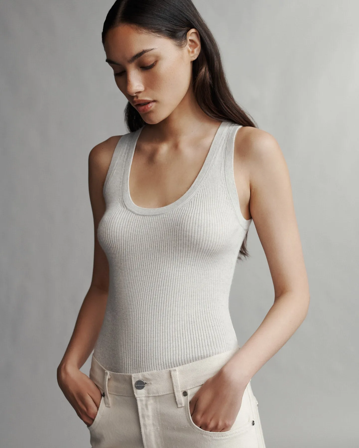 Knit Tank in Merino Wool sold by TWP CLOTHING