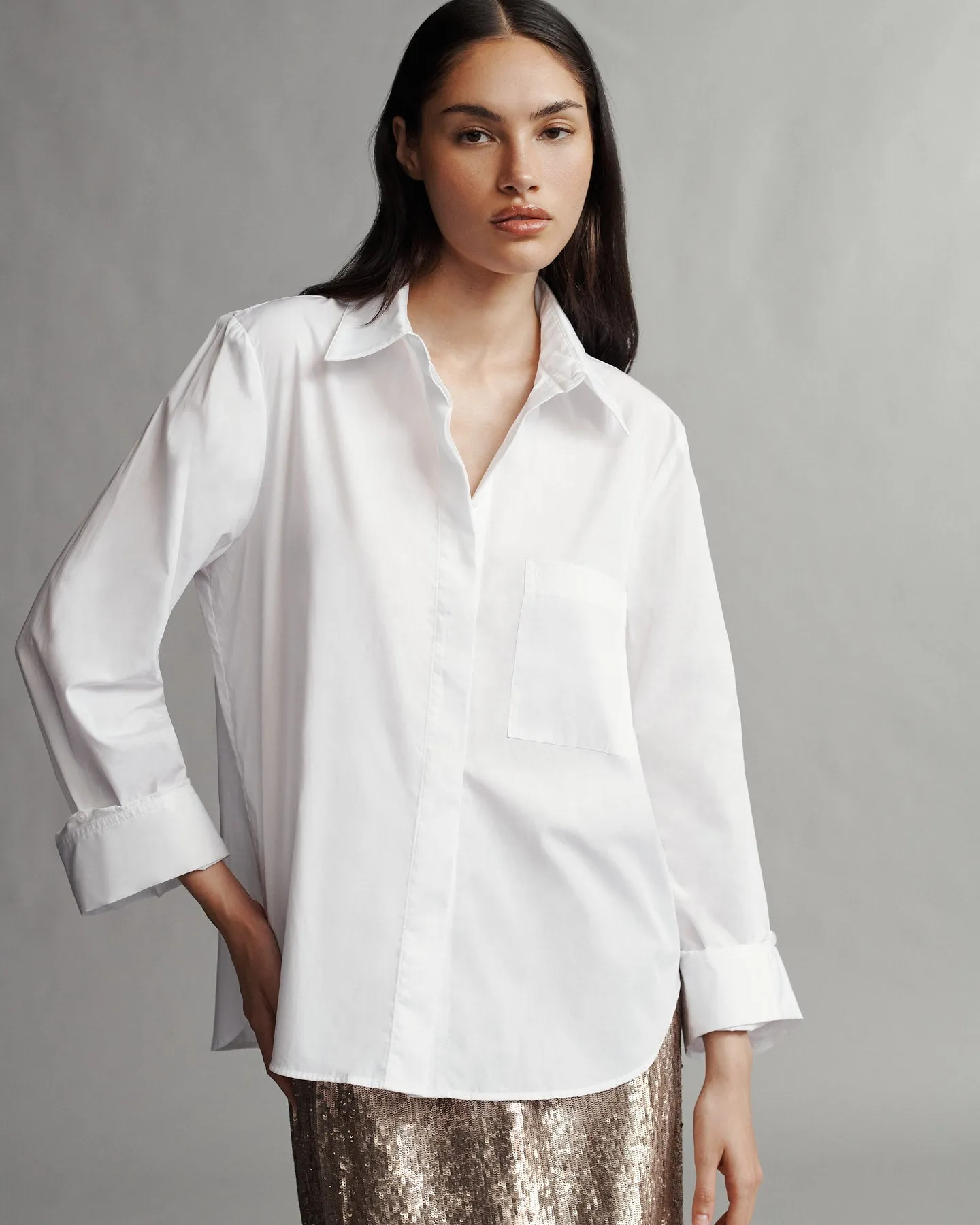 Boyfriend Shirt in Superfine Cotton sold by TWP CLOTHING
