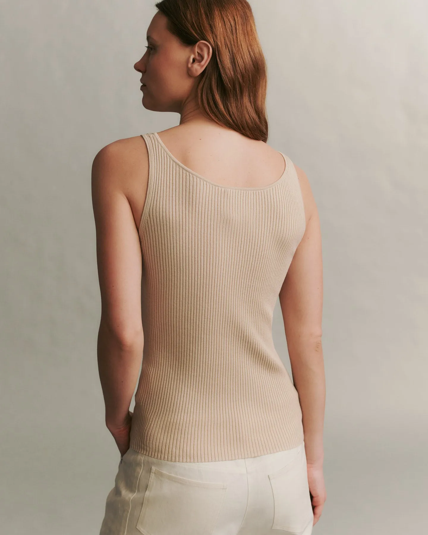 Knit Tank in Cotton Silk sold by TWP CLOTHING product image thumbnail 5