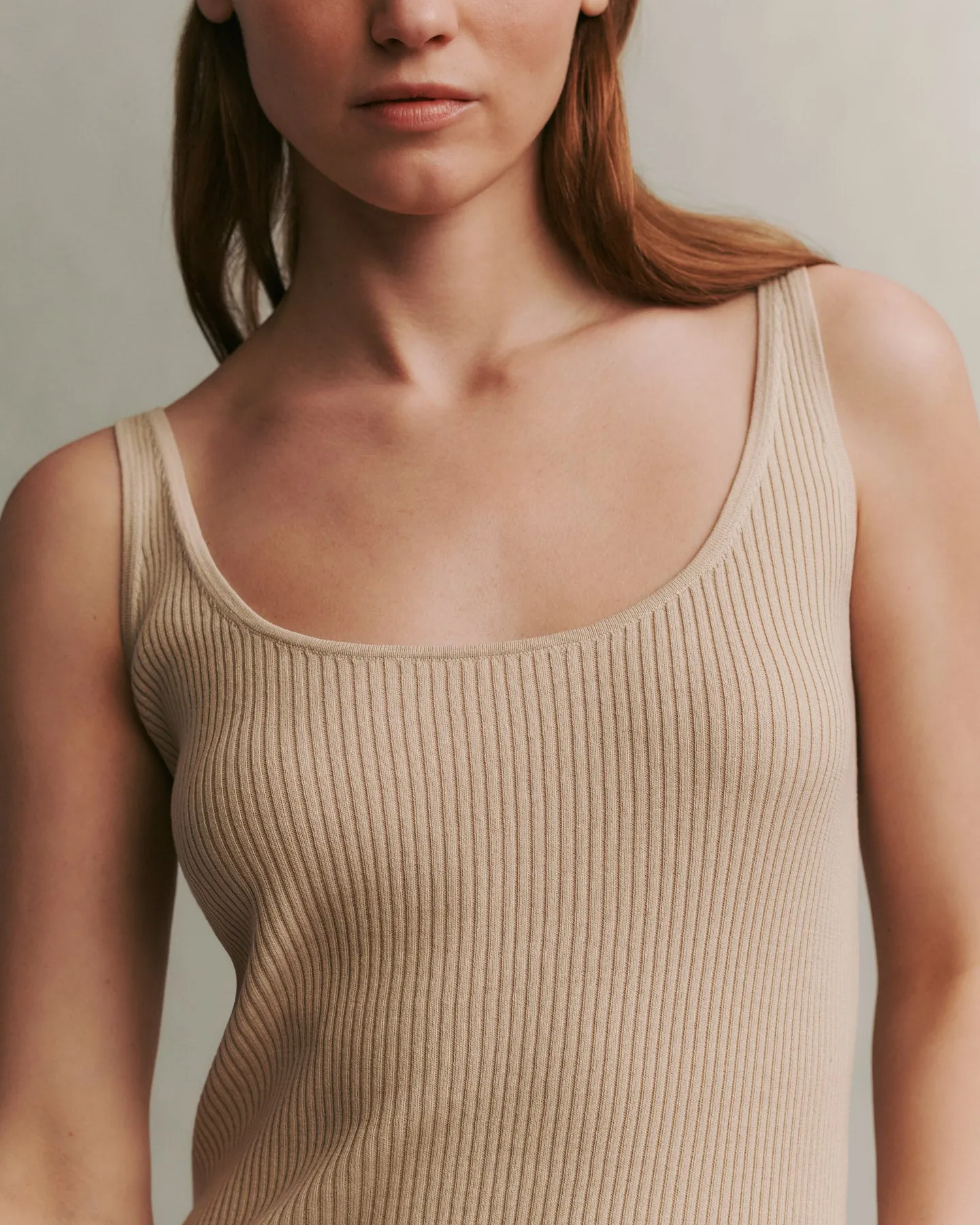 Knit Tank in Cotton Silk sold by TWP CLOTHING