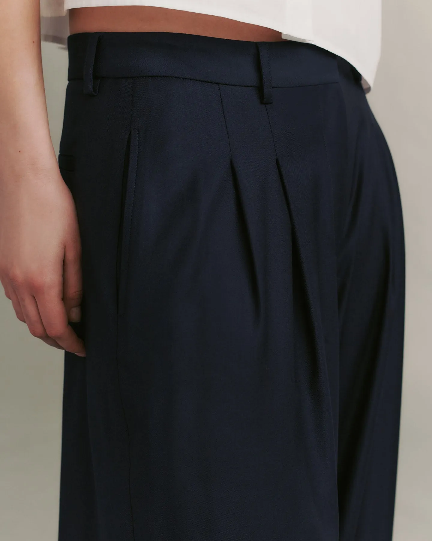 Averyl Pant in Chintzed Wool sold by TWP CLOTHING product image thumbnail 2