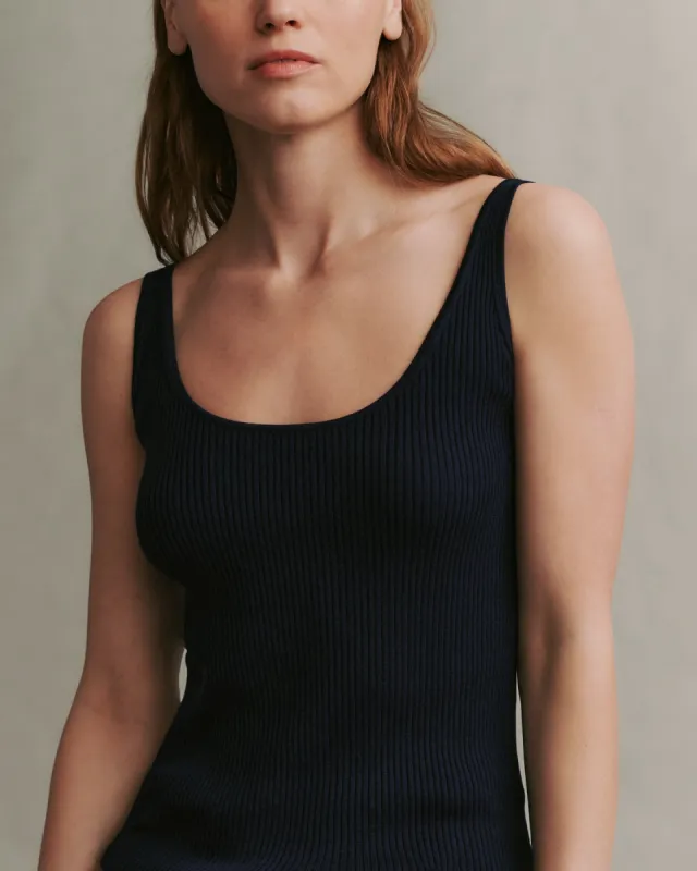 Knit Tank in Cotton Silk sold by TWP CLOTHING