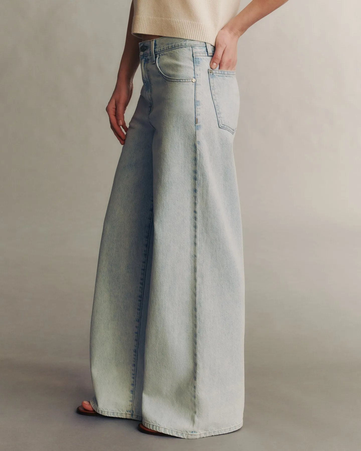 Tiny Dancer Jean in Light Wash Denim sold by TWP CLOTHING product image thumbnail 2