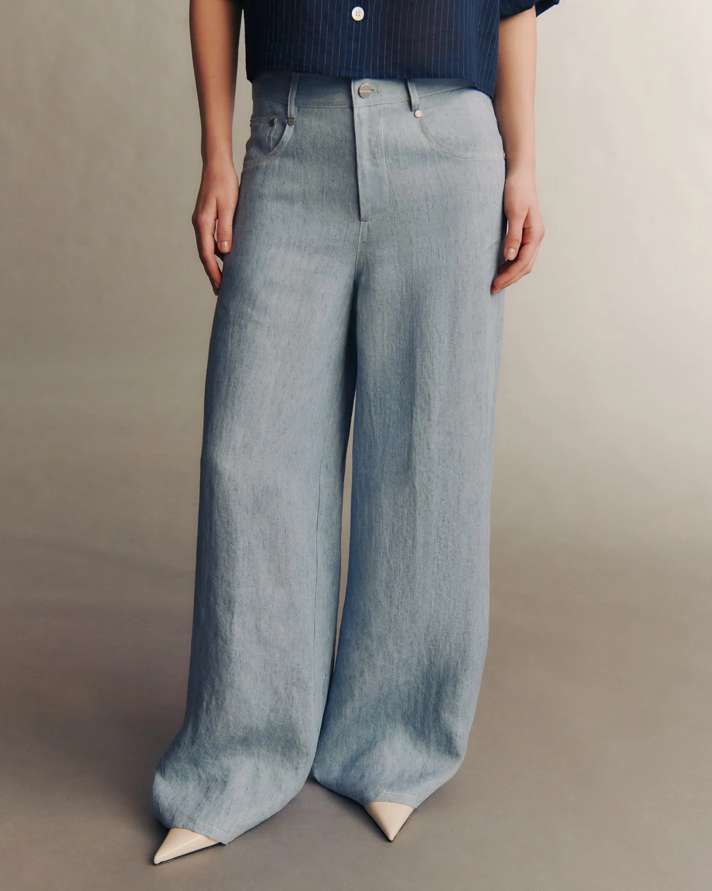 Tiny Dancer Jean in Hemp Denim sold by TWP CLOTHING product image thumbnail 3