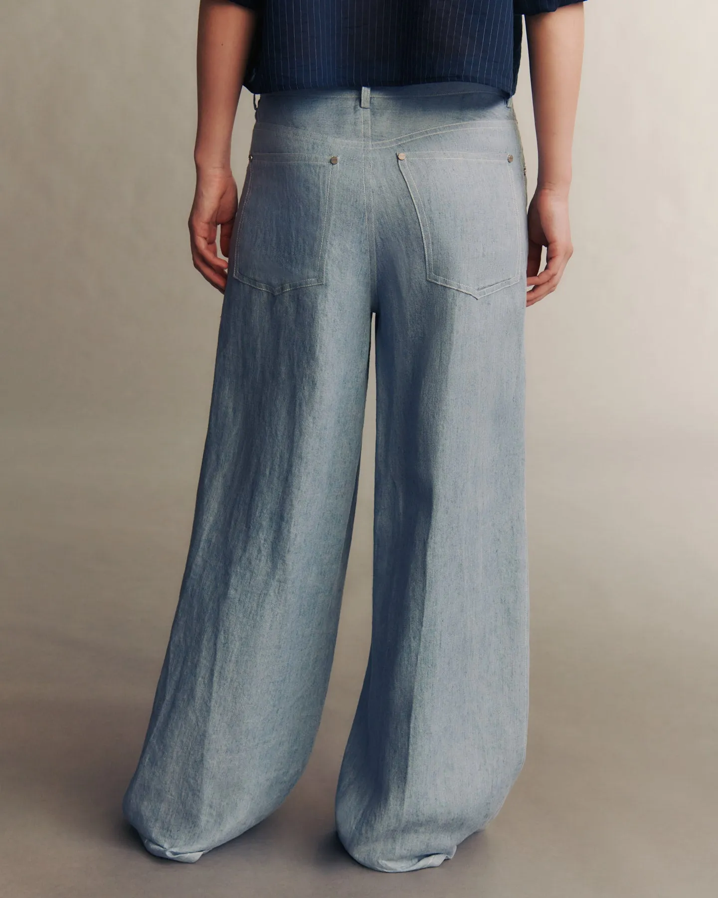 Tiny Dancer Jean in Hemp Denim sold by TWP CLOTHING product image thumbnail 5