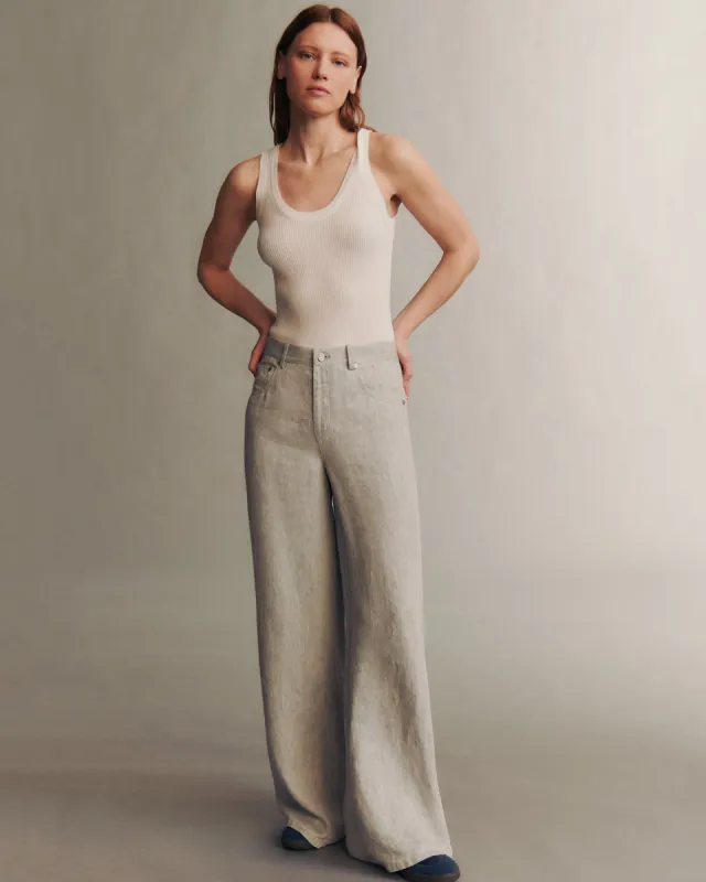 Tiny Dancer Jean in Hemp Denim sold by TWP CLOTHING