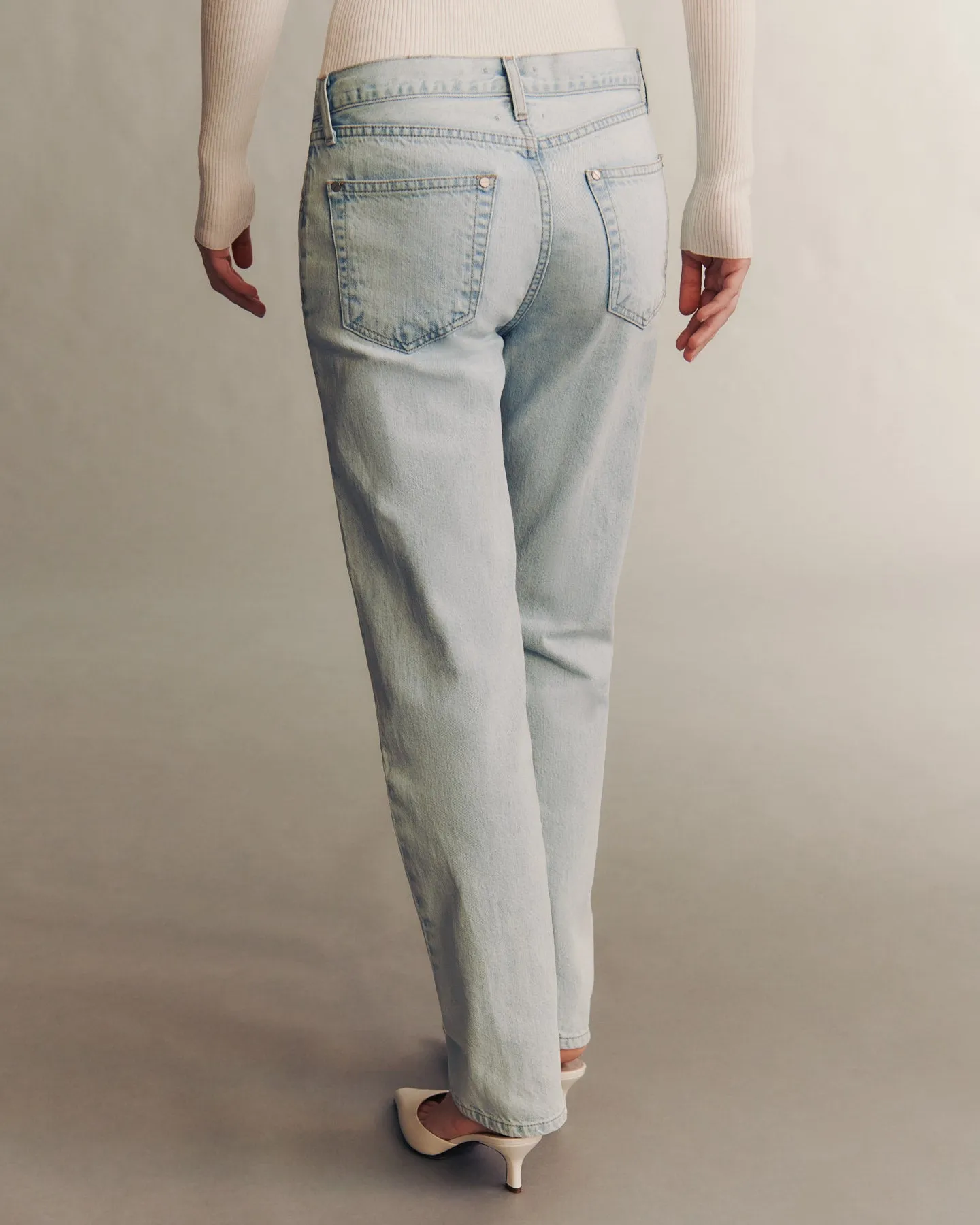 Soda Pop Jean in Light Wash Denim sold by TWP CLOTHING product image thumbnail 5