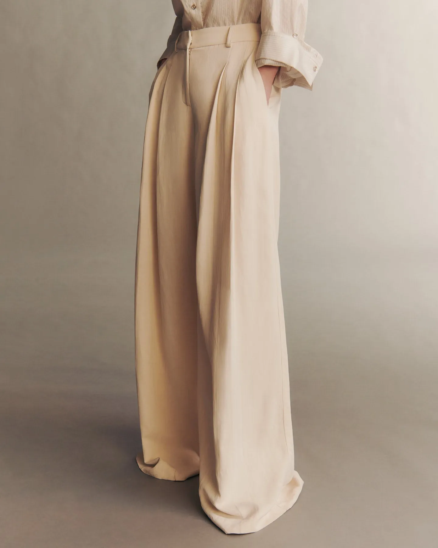 Didi Pant in Coated Viscose Linen sold by TWP CLOTHING