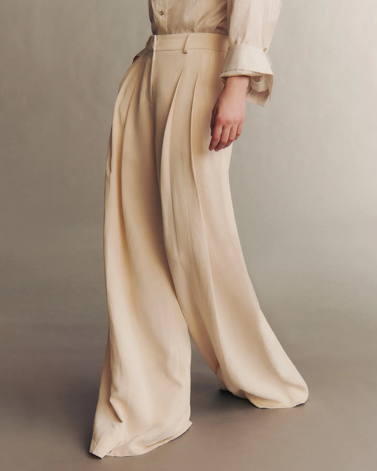 Didi Pant in Coated Viscose Linen sold by TWP CLOTHING product image thumbnail 2