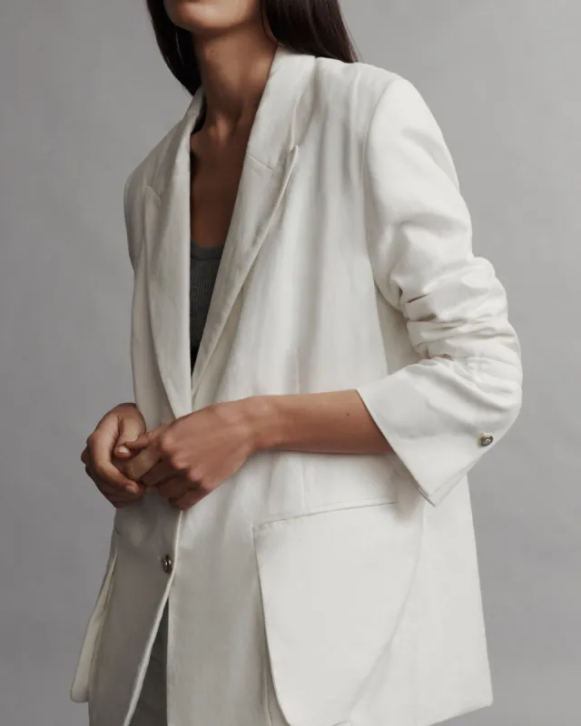 Mo Blazer in Japanese Denim sold by TWP CLOTHING