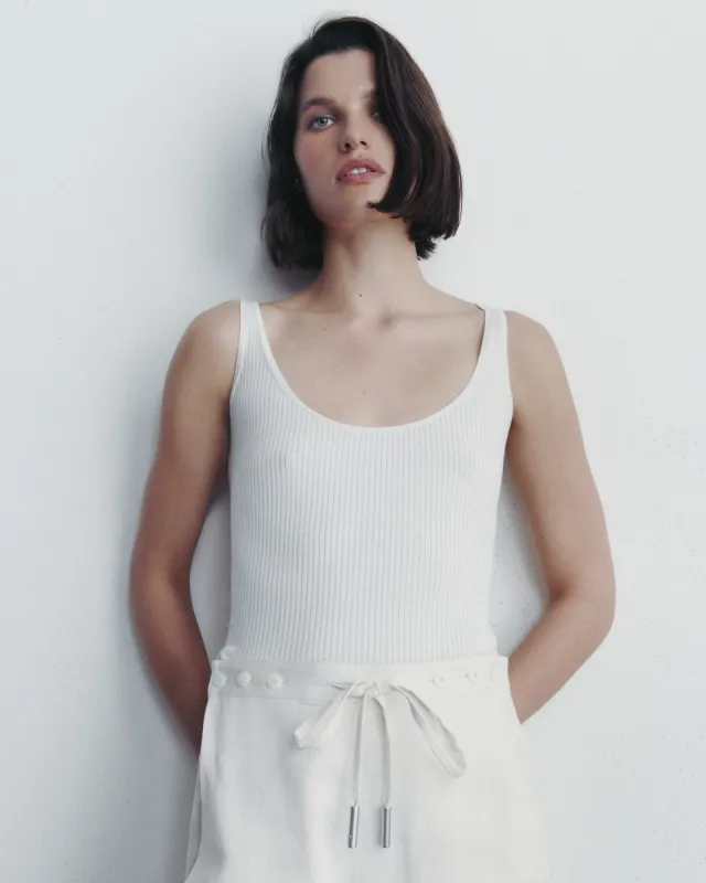 Knit Tank in Cotton Silk sold by TWP CLOTHING