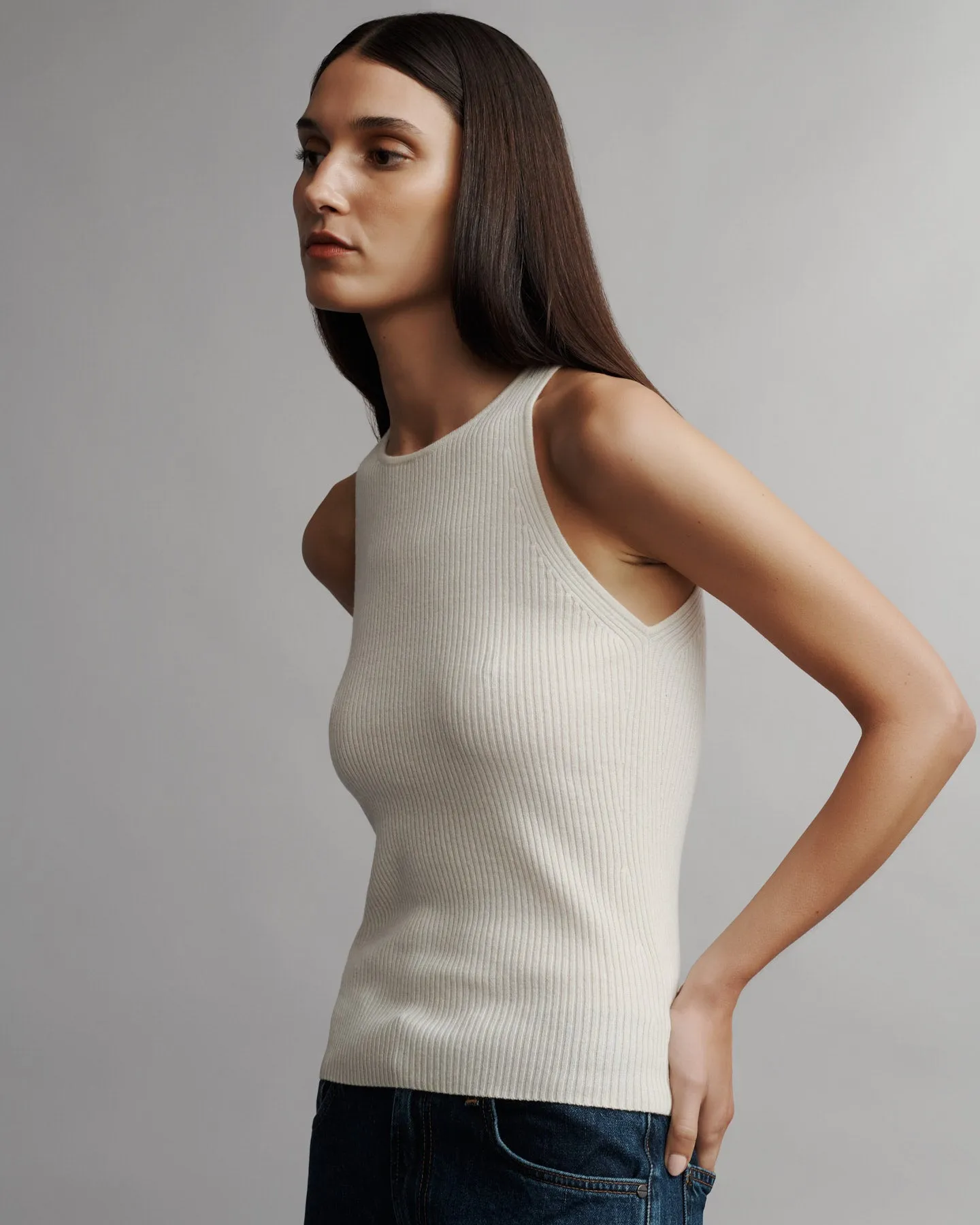 Harbor Tank in Cashmere sold by TWP CLOTHING product image thumbnail 4