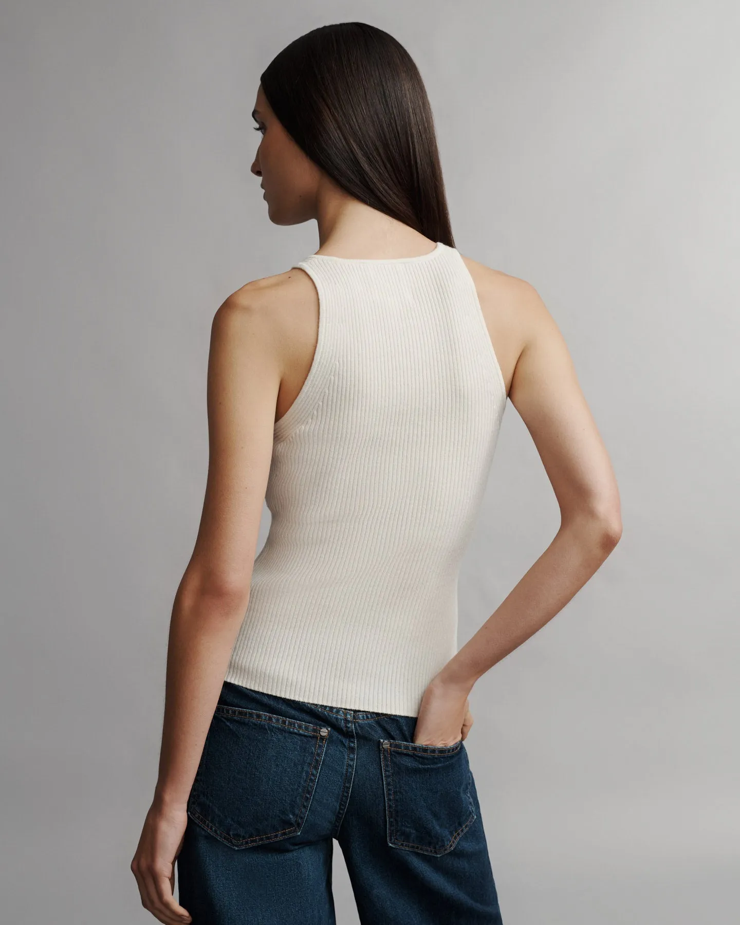 Harbor Tank in Cashmere sold by TWP CLOTHING product image thumbnail 5