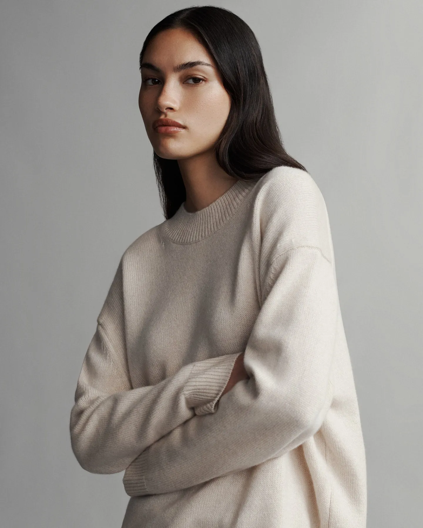 Boy Crewneck in Cashmere sold by TWP CLOTHING