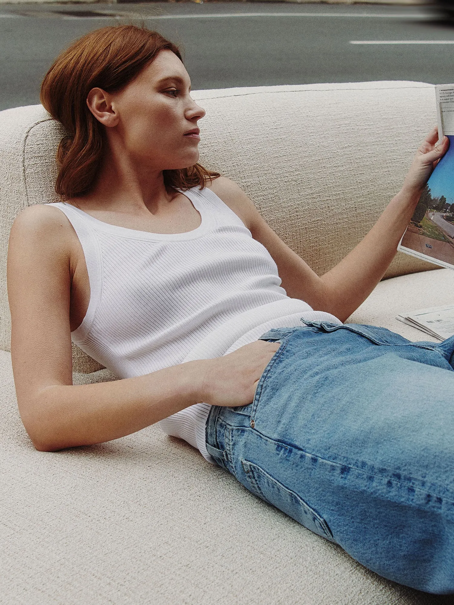 Knit Tank in merino wool sold by TWP CLOTHING product image thumbnail 5