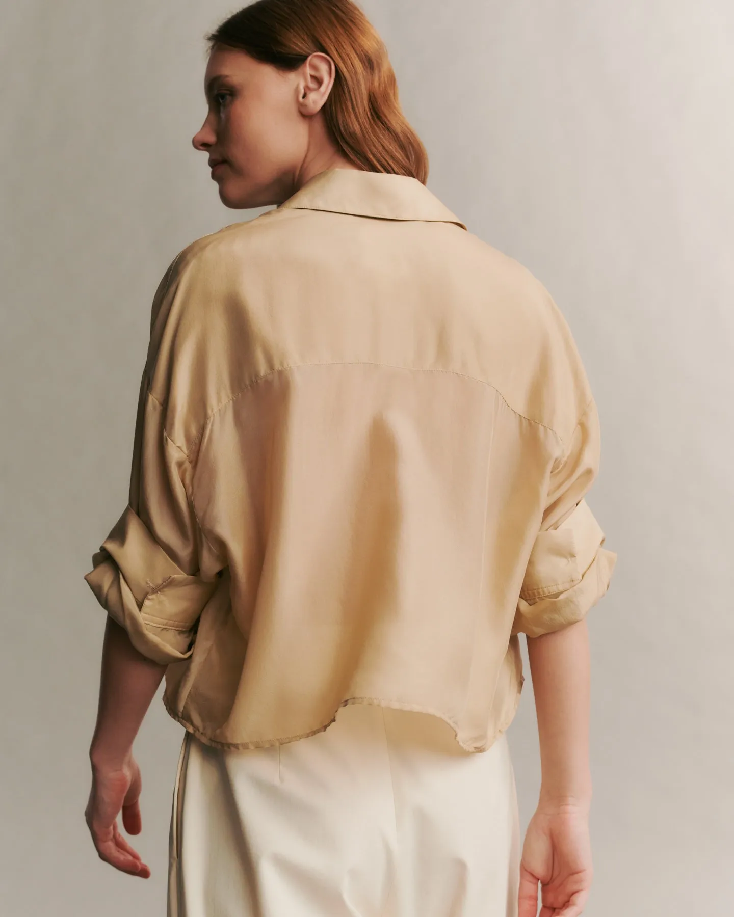 Next Ex Shirt in washed silk habotai sold by TWP CLOTHING product image thumbnail 3