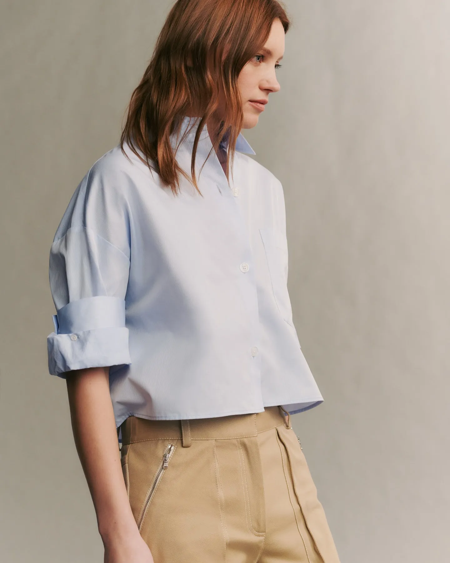 Next Ex shirt in shadow stripe sold by TWP CLOTHING product image thumbnail 5