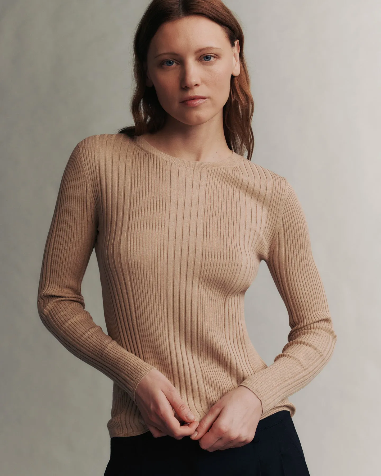 First Base Top in silk organic cotton sold by TWP CLOTHING