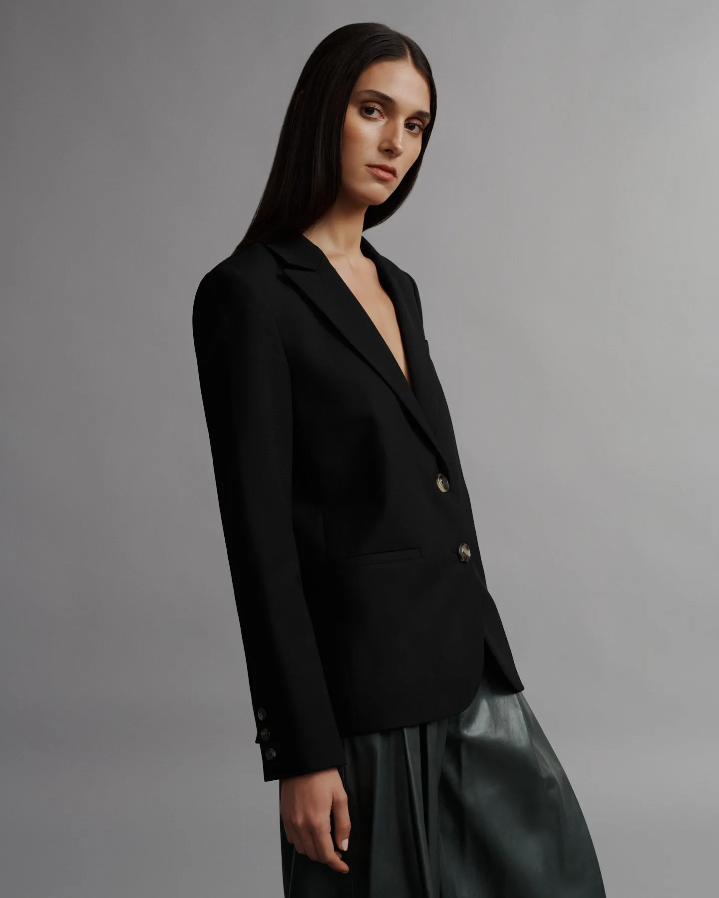 Boyfriend Blazer in Wool Twill sold by TWP CLOTHING product image thumbnail 3