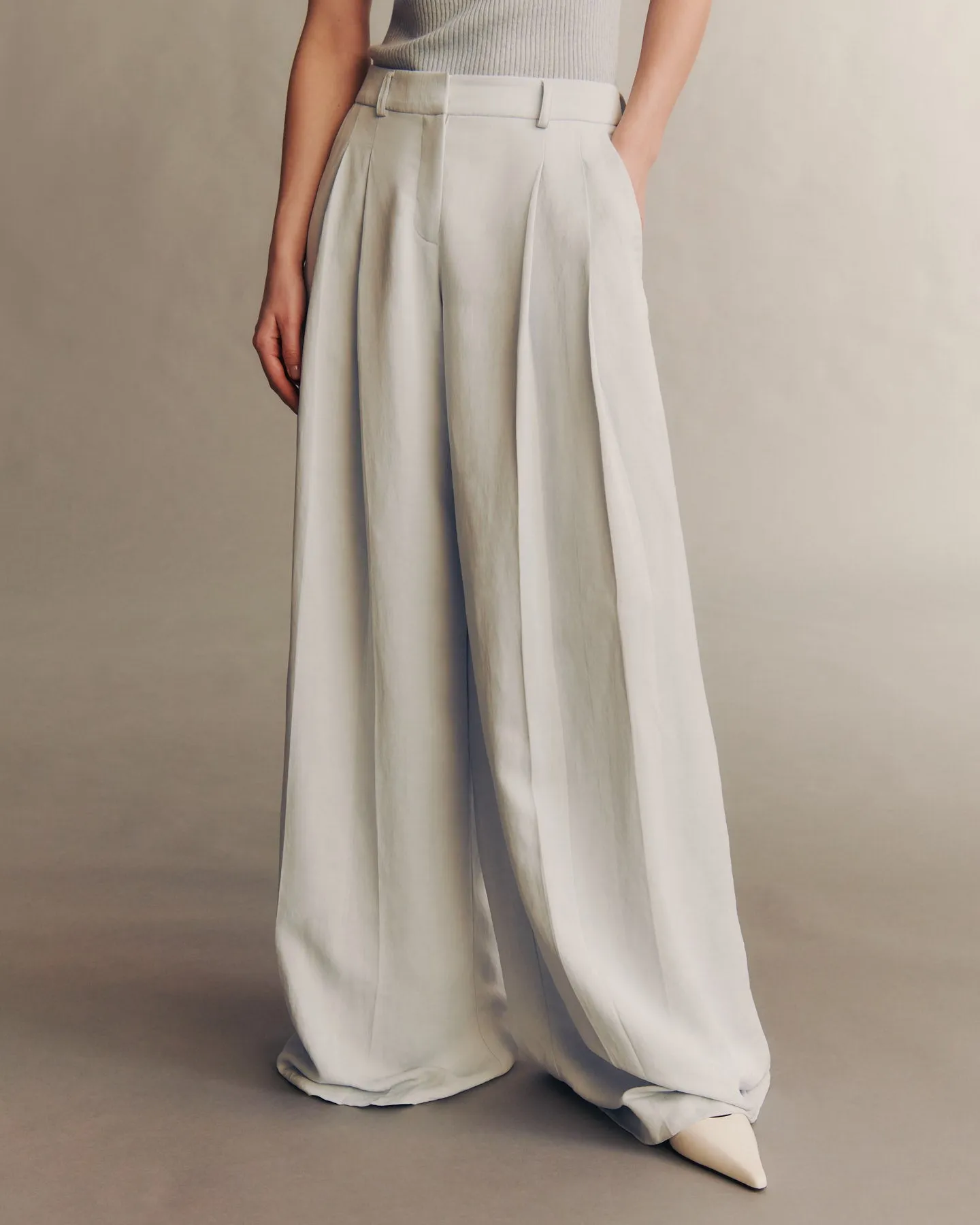 Didi Pant in Coated Viscose Linen sold by TWP CLOTHING product image thumbnail 2