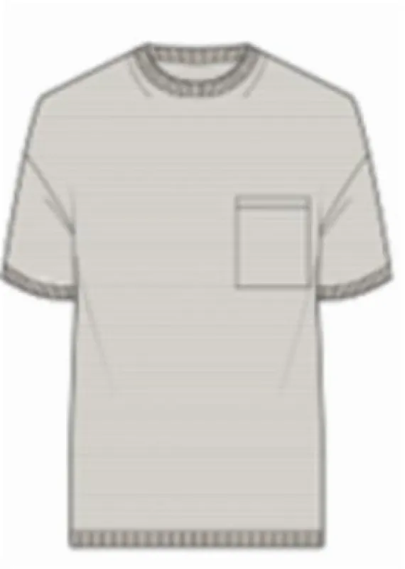 Striped Big Boy Tee in Cotton Silk sold by TWP CLOTHING