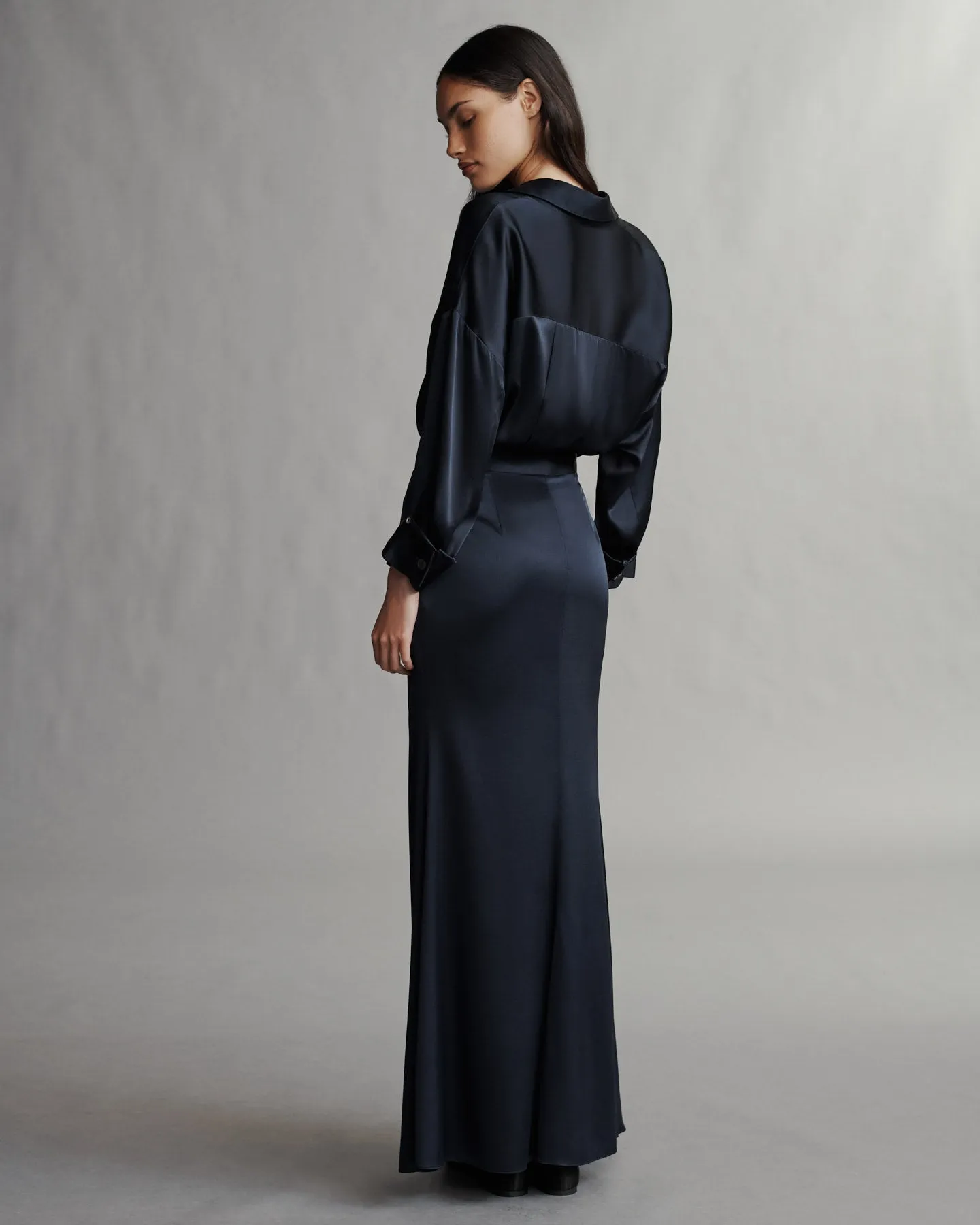 At Last Skirt in Silk Charmeuse sold by TWP CLOTHING product image thumbnail 3