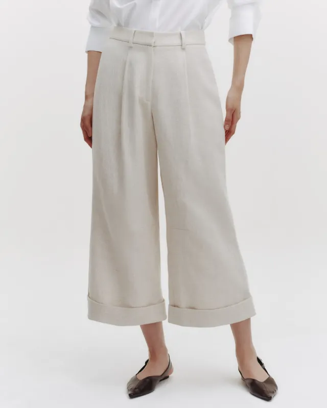 Houston St. Pant in Cotton Linen Twill sold by TWP CLOTHING