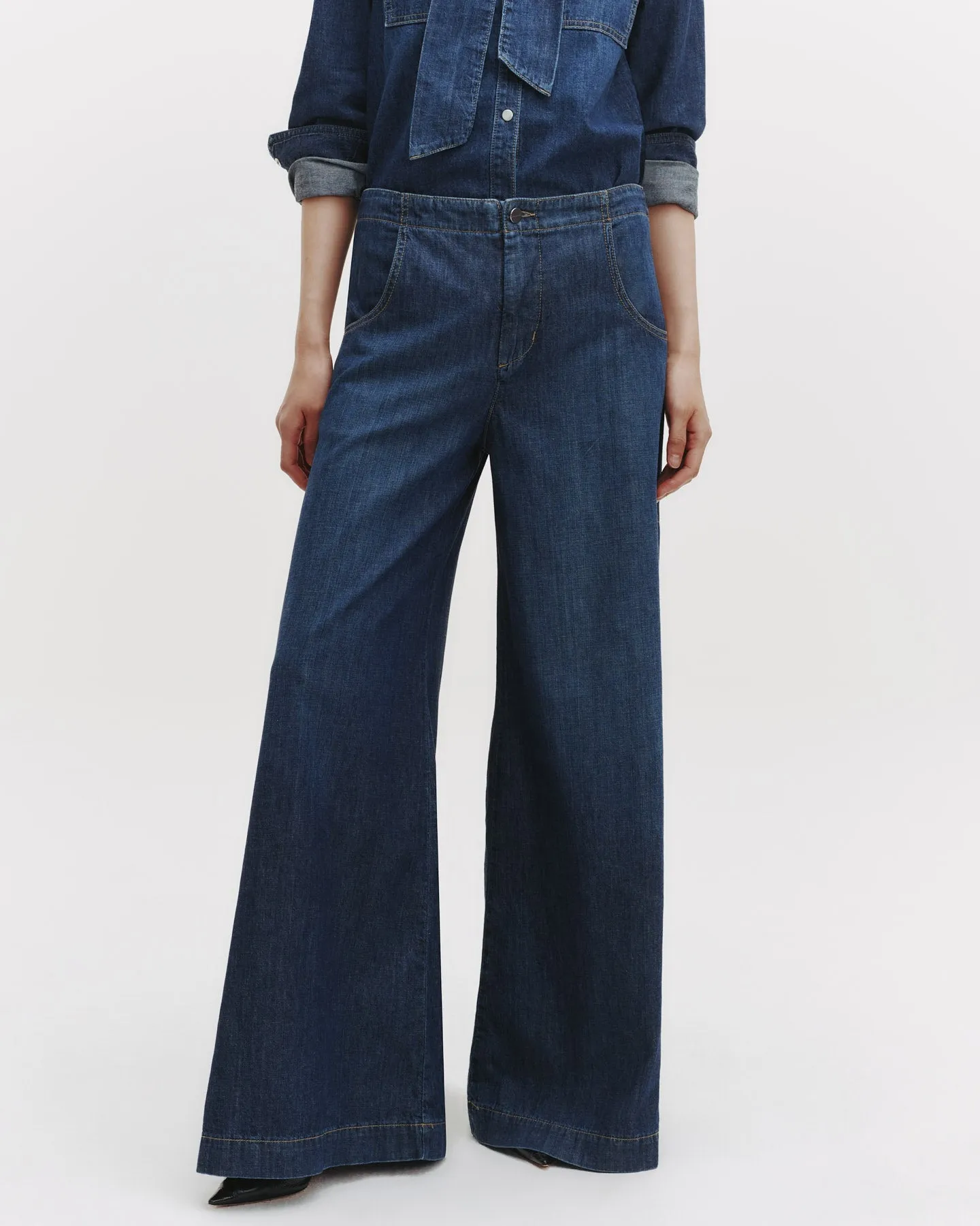 Lulu Jean in Lightweight Denim sold by TWP CLOTHING product image thumbnail 2