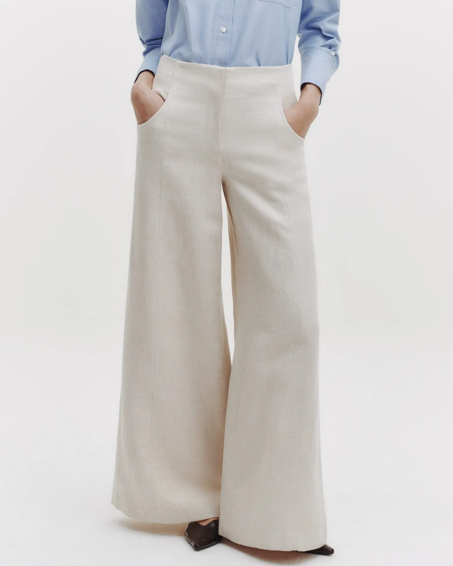 Demie Pant in Cotton Linen Twill sold by TWP CLOTHING