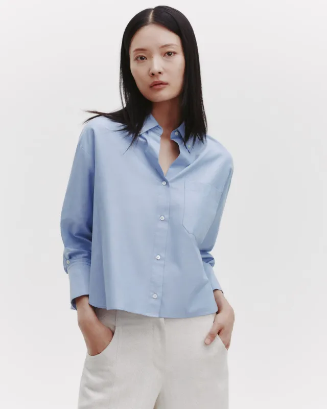 J.D. Shirt in Oxford Cotton Shirting sold by TWP CLOTHING