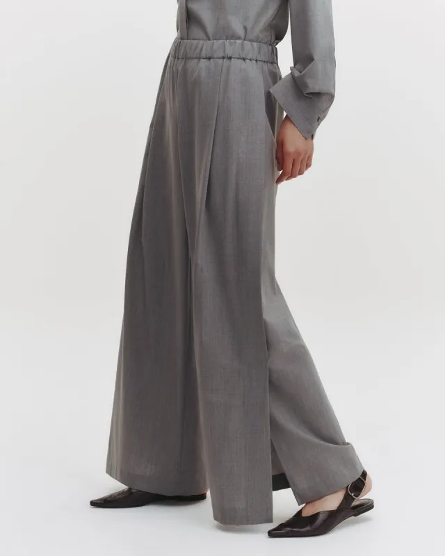 Eva Pant with Tux Pleat in Ultrafine Stretch Suiting sold by TWP CLOTHING