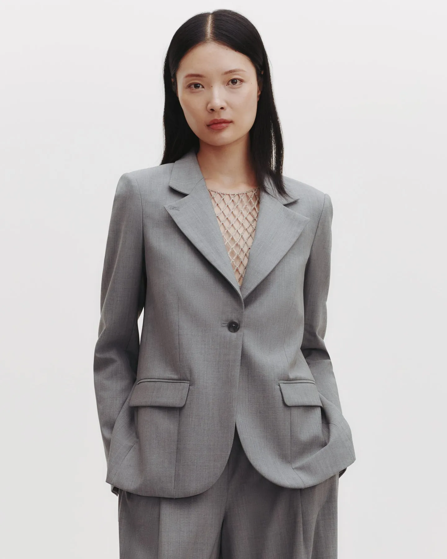 Supper Jacket in Ultrafine Stretch Suiting sold by TWP CLOTHING product image thumbnail 2