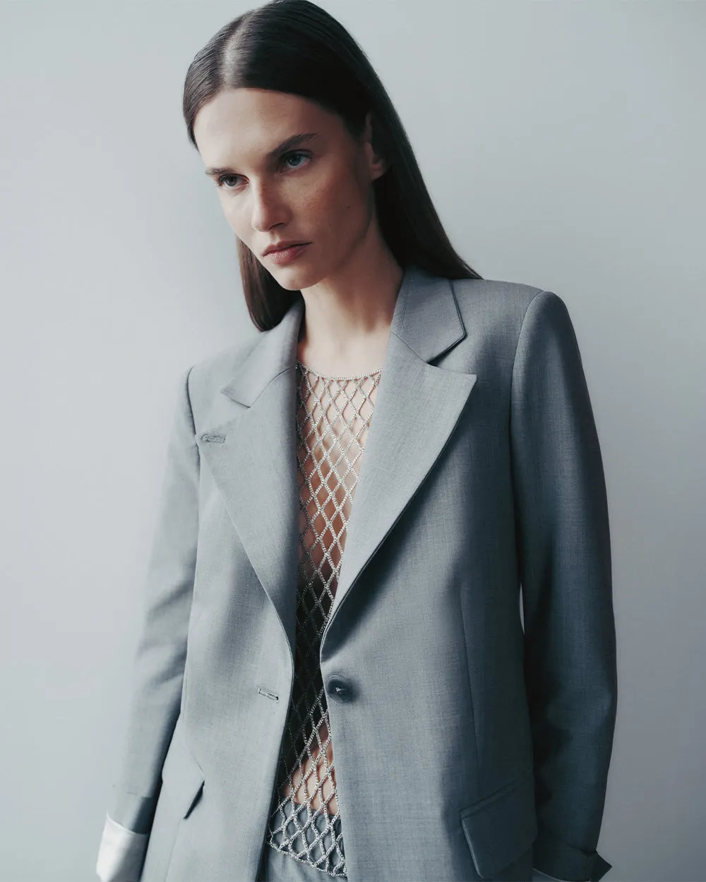 Supper Jacket in Ultrafine Stretch Suiting sold by TWP CLOTHING